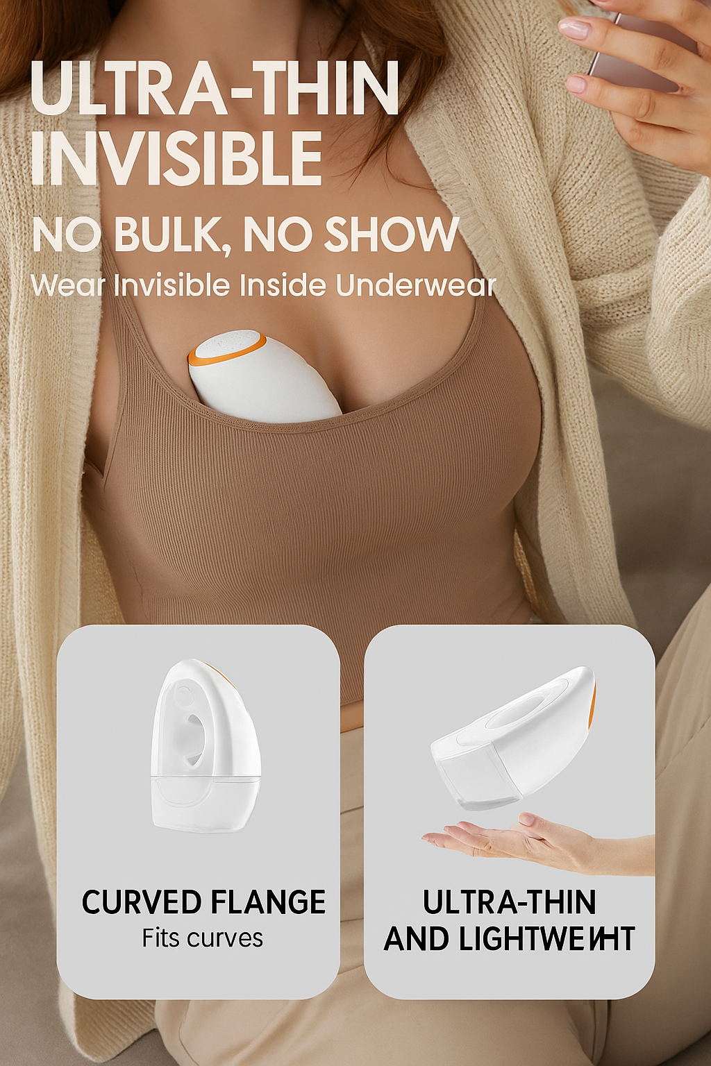 Hands-Free Breast Pump | Portable, Lightweight