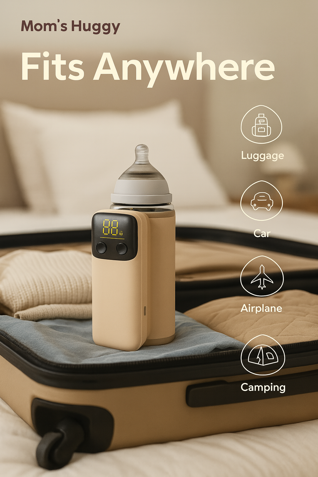 Mom`s Huggy Quick Heating Milk Bottle Warmer